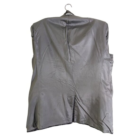 Vintage Mens 2 Button Blazer Jacket Sz 43 Regular Gray Virgin Wool Nino Cerruti - Picture 5 of 10